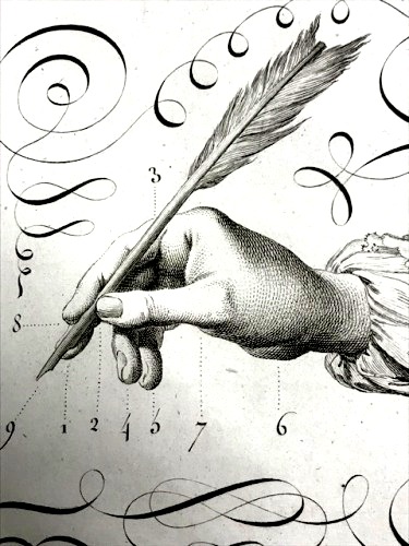 calligraphy louis Rossignol