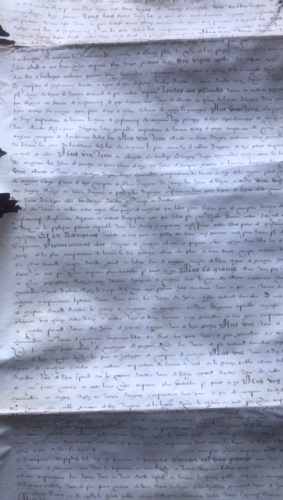 Rare antique French document