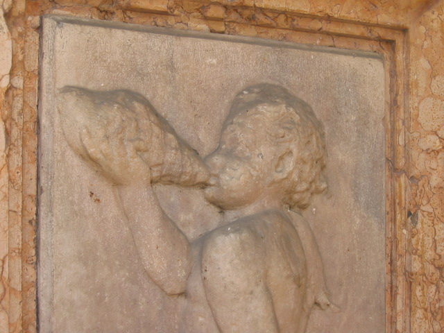 inside a seashell sings to the sea