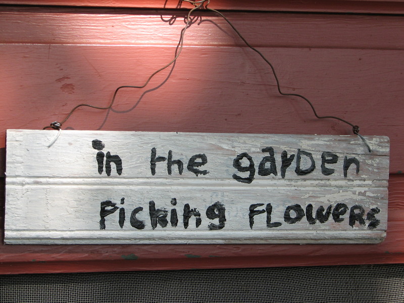 garden sign