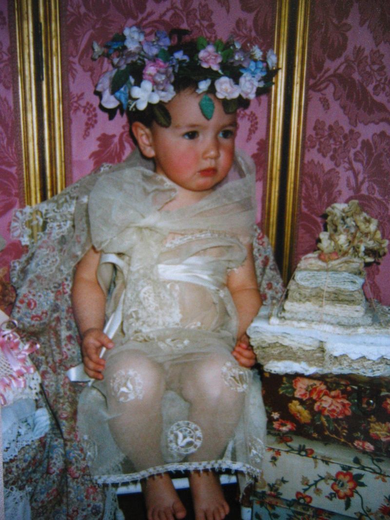 The child leads the way