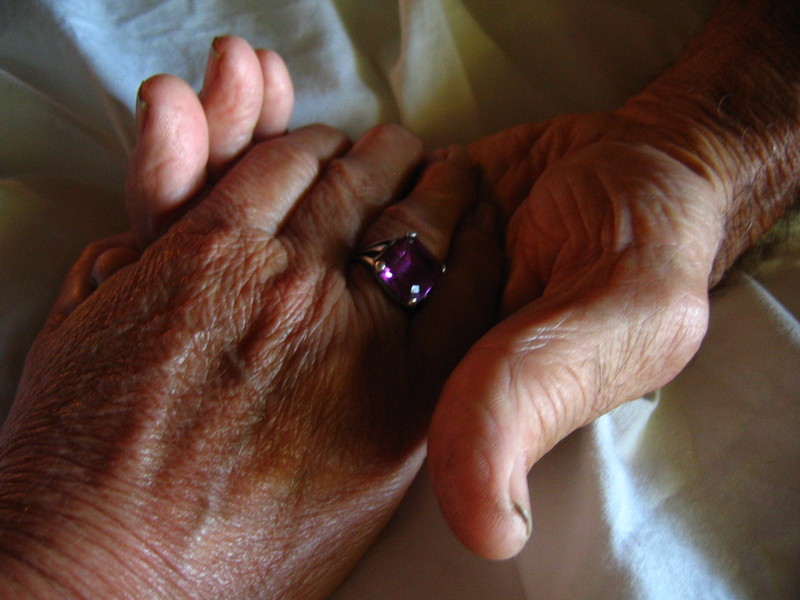 Holding hands with love