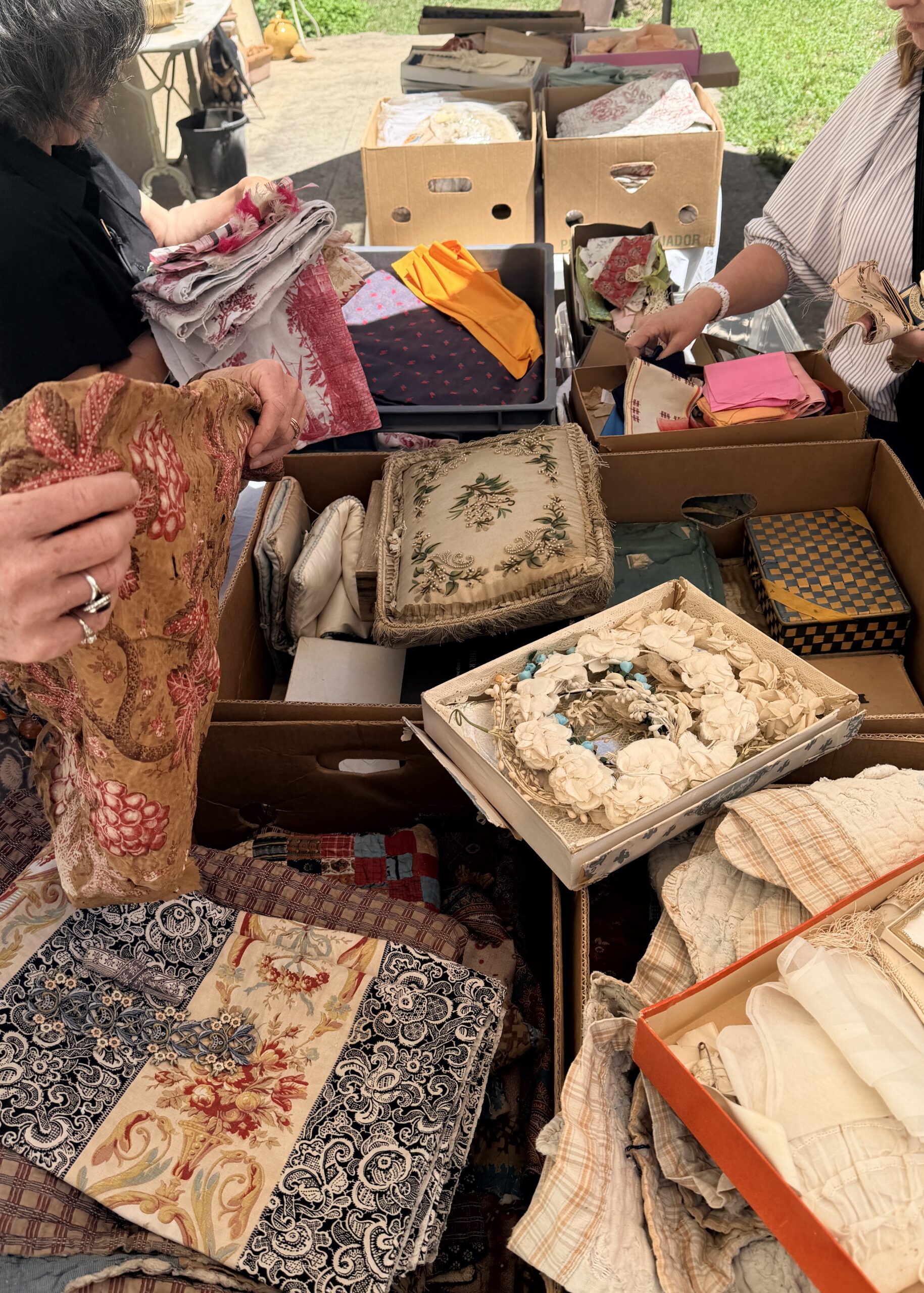 Antique Textiles Gathering from France